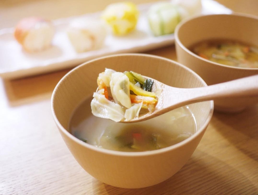 10分で料亭の味「野菜の旨み味噌汁」