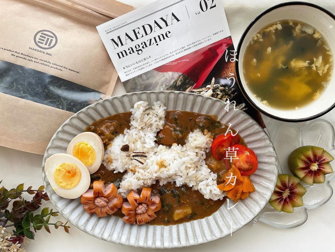 インスタグラムでご紹介いただいた「ほうれん草カレー」