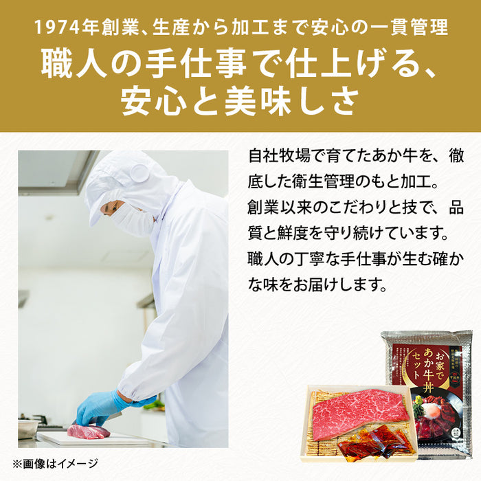 肉工房三協 熊本 あか牛丼 200g 2人前 タレ付 冷凍 くまもと あか牛 グルメ お取り寄せグルメ ギフト 和牛 熊本和牛 熊本 赤牛 甲誠牛 たれ付き タレ付き 前田家 送料無料 MAEDAYA