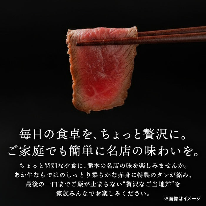 肉工房三協 熊本 あか牛丼 200g 2人前 タレ付 冷凍 くまもと あか牛 グルメ お取り寄せグルメ ギフト 和牛 熊本和牛 熊本 赤牛 甲誠牛 たれ付き タレ付き 前田家 送料無料 MAEDAYA