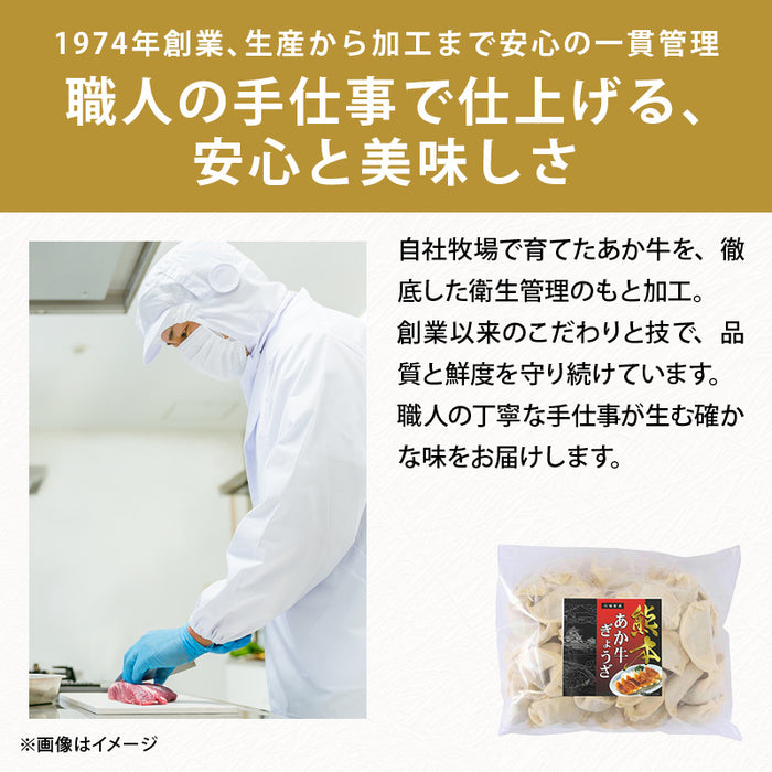 肉工房三協 熊本 あか牛餃子 17gx50個 冷凍 業務用 くまもと あか牛 赤牛 餃子 焼き餃子 肉餃子 餃子冷凍 熊本和牛 和牛 取り寄せ お取り寄せ グルメ ギフト 前田家 送料無料 MAEDAYA