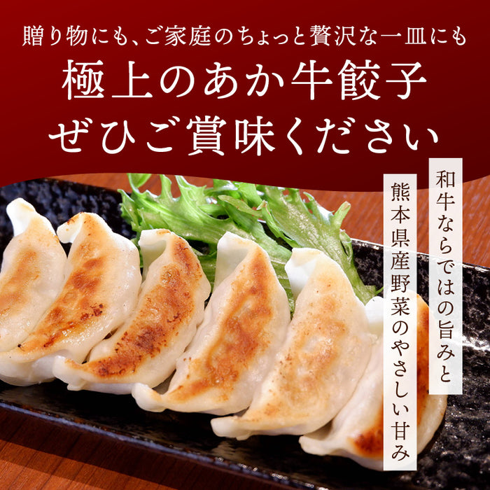 肉工房三協 熊本 あか牛餃子 17gx50個 冷凍 業務用 くまもと あか牛 赤牛 餃子 焼き餃子 肉餃子 餃子冷凍 熊本和牛 和牛 取り寄せ お取り寄せ グルメ ギフト 前田家 送料無料 MAEDAYA