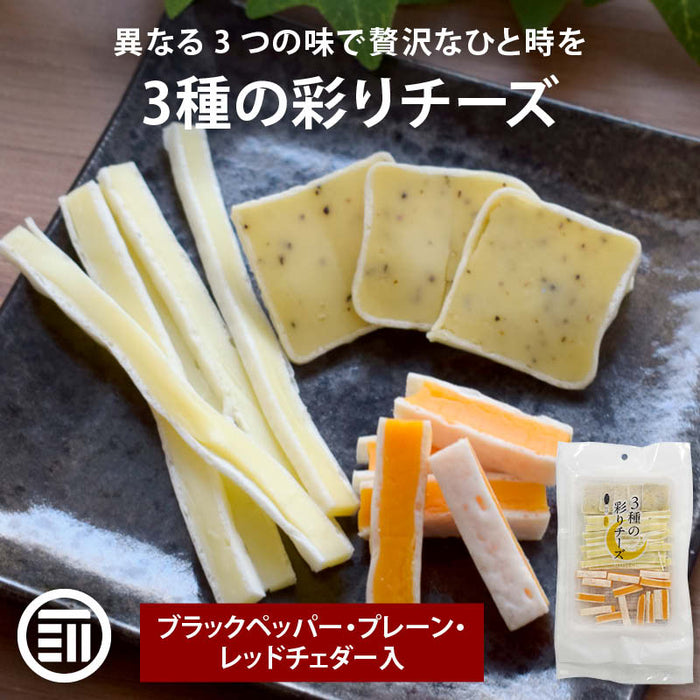 扇屋食品 三種の彩りチーズ 1袋85g 1袋/2袋/3袋/5袋 チータラ チーたら 食品 おやつ チーズ 鱈 おつまみ 酒のつまみ お菓子 乾物 魚介 珍味 メール便 送料無料 前田家 MAEDAYA