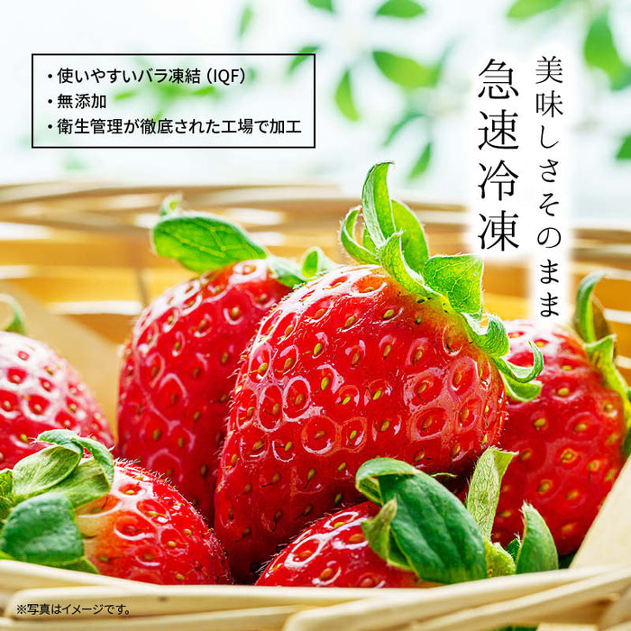 Domestically produced Fukuoka Prefecture strawberries (Amaou) frozen 1kg (1000g) x 2 bags Strawberries No additives Fruits Frozen fruit Jam Smoothies Kyushu Value pack Commercial use