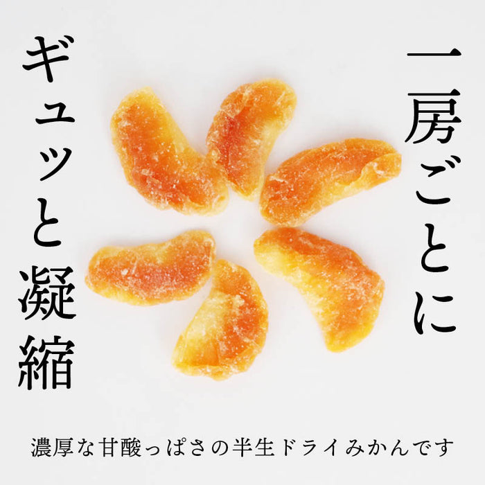 半生 ドライみかん 温州みかん ドライフルーツ ミカン 蜜柑 ドライオレンジ スイーツ お菓子 おやつ ビタミン チャック袋 小分け