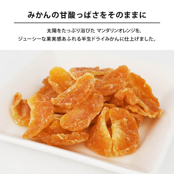 半生 ドライみかん マンダリンオレンジ ドライフルーツ ミカン 蜜柑 ドライオレンジ スイーツ お菓子 おやつ ビタミン チャック袋 小分け