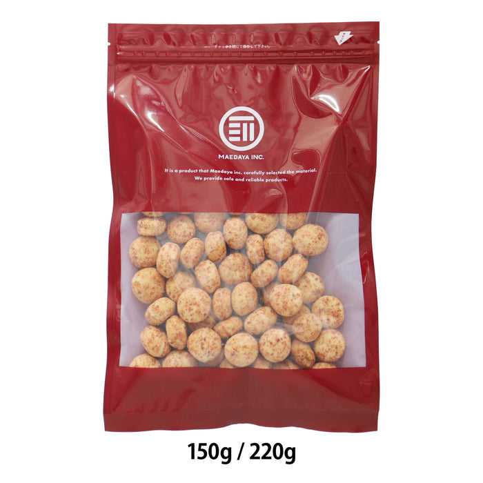 前田家 えびピー 150g/220g えびピーナッツ ピーナッツ えび風味 海老 まめ菓子 落花生 二度焼き製法 おつまみ あられ おやつ スナック スナック菓子 お試し お徳用 メール便 送料無料 MAEDAYA