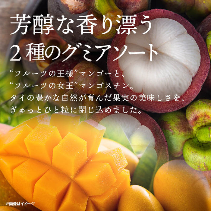 カンナ マンゴーグミ マンゴスチングミ 2種セット 各1袋ずつ タイ ゼラチンフリー マンゴー マンゴスチン グミ ソフトグミ コラーゲン KUNNA 前田家 送料無料 メール便 MAEDAYA