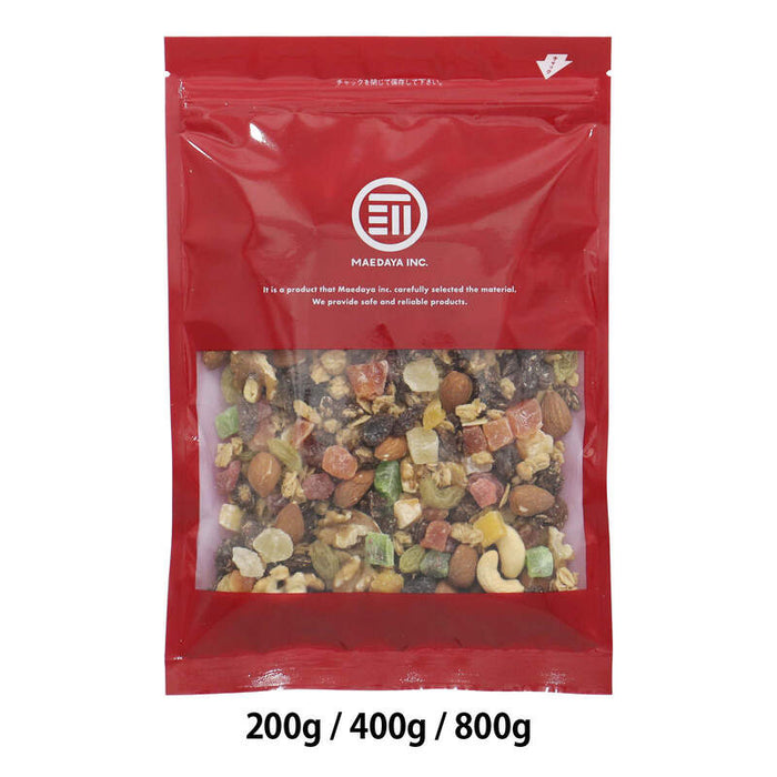 前田家 ミックスグラノーラ チョコ＆メープル味 200g/400g/800g 具材50％超 ナッツ フルーツ レーズン カカオ メープル グラノーラ シリアル メール便 1000円ポッキリ 送料無料 MAEDAYA
