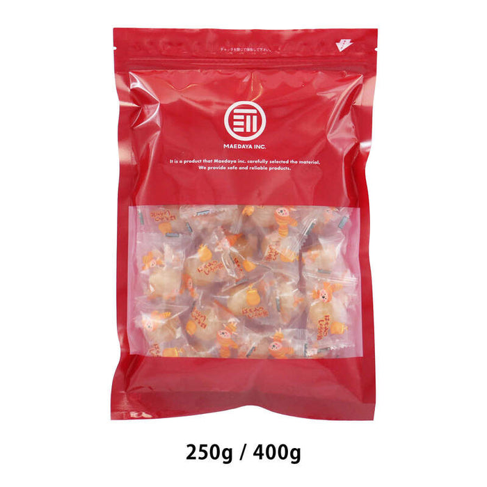 Maeda-ya Additive-free Honey Ginger Candy, Moderately spicy, Individually wrapped, Domestically processed, Large, No artificial sweeteners or food additives, Great with tea, For outings, Throat candy