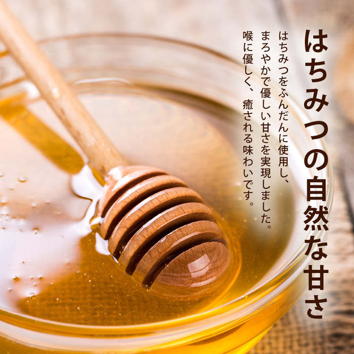 Maeda-ya Additive-free Honey Ginger Candy, Moderately spicy, Individually wrapped, Domestically processed, Large, No artificial sweeteners or food additives, Great with tea, For outings, Throat candy