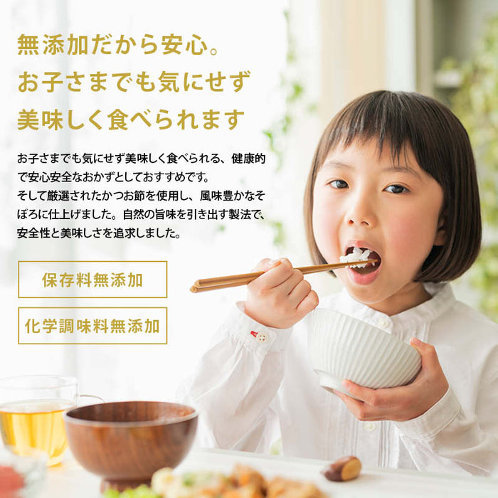 マルモ 無添加 かつおそぼろ 保存料 化学調味料不使用 鹿児島県 枕崎産 かつお節 鰹 佃煮 カルシウム ご飯のお供 お弁当 おにぎり 混ぜご飯 一人暮らし 仕送り 運動会 遠足 チャック袋 家庭用 メール便 送料無料