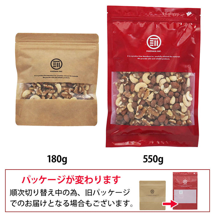 前田家 無添加 ミックスナッツ 無塩 無油 くるみ アーモンド カシューナッツ ナッツ 習慣 生 素焼き 胡桃 オメガ3脂肪酸 健康 おやつ サラダ ヨーグルト メール便 送料無料 MAEDAYA
