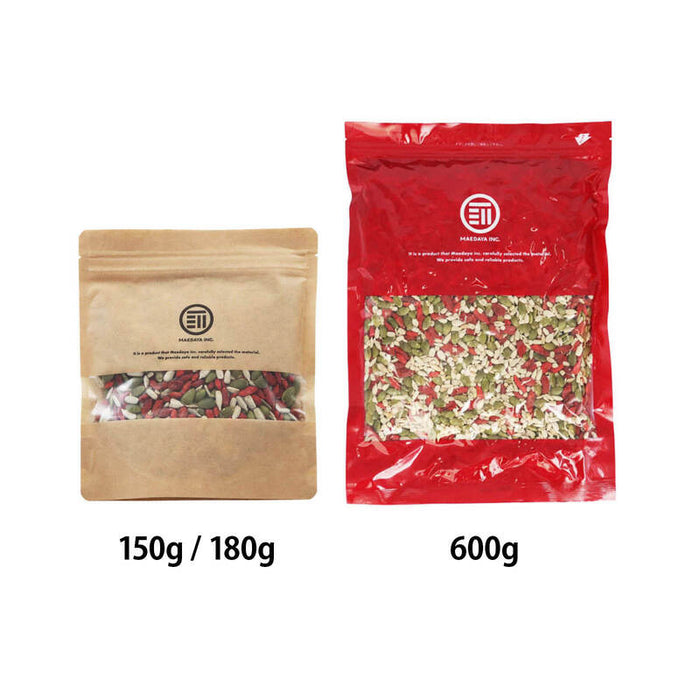 3 types of luxurious mixed seeds, no additives, 180g, pumpkin seeds, sunflower seeds, goji berries, pumpkin seeds, sunflower seeds, goji berries [Rich Life] Home drinking