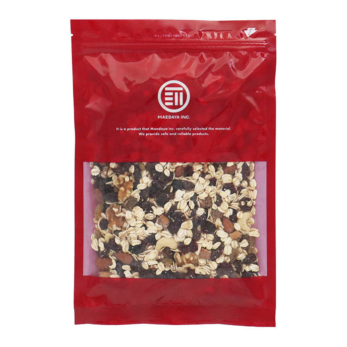 No additives, made with organic oats, nuts, muesli (whole nuts), 800g, cereal, dried fruit, organic, dietary fiber, breakfast, commercial use, household use