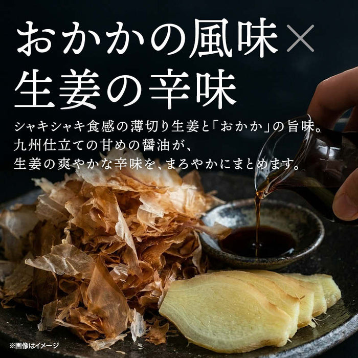 上沖産業 おかか生姜 120g 2袋/3袋/5袋 宮崎県産 国産 漬け物 漬物 セット 生姜 しょうが ごはんのお供 おにぎり 常温 つけもの ガリ 枕崎産 鰹節 利尻産  昆布 だし おつまみ 前田家 送料無料