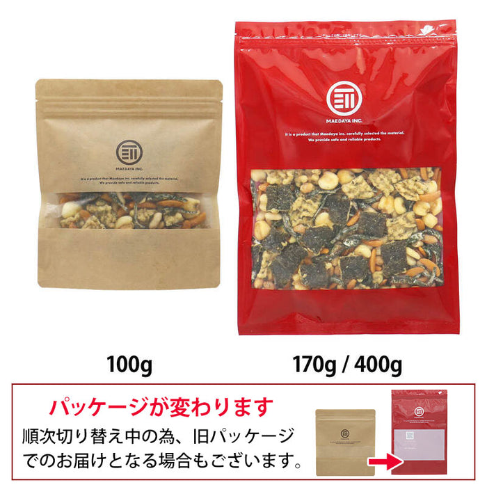 前田家 贅沢おつまみ6種ミックス のり天 柿の種 バタピ－ 辛マヨジャイコーン あおさ小魚 ハニーバターピーナッツ おつまみ おやつ お茶請け スナック 宅飲み 家飲み メール便 送料無料 MAEDAYA