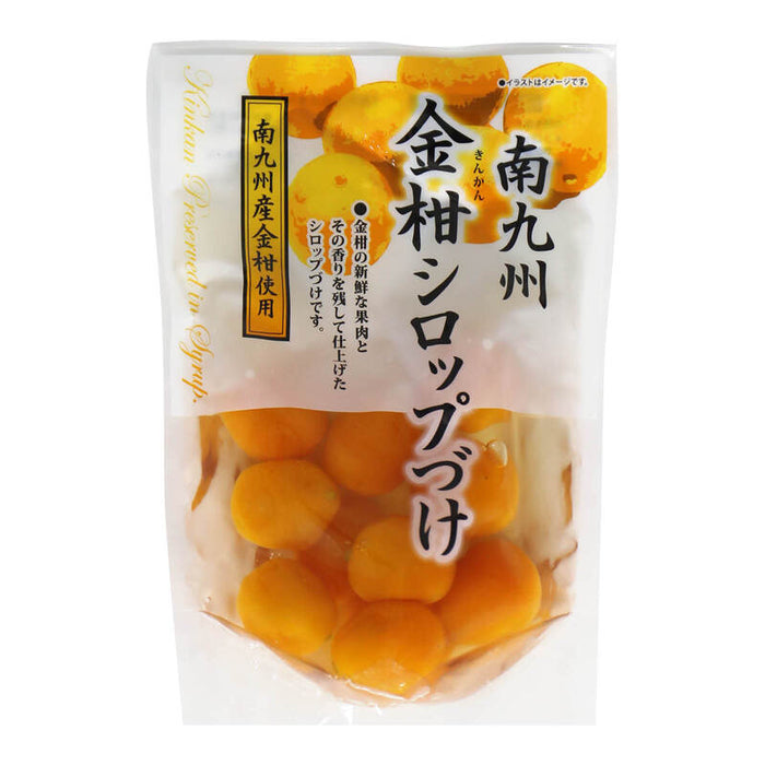 年内発送 南九州金柑シロップづけ はちみつ入り おせち 人工甘味料不使用 国産 九州産 上沖産業　お節料理 お正月 南九州産金柑使用 蜂蜜 金柑 きんかん シロップ漬け メール便 送料無料 MAEDAYA