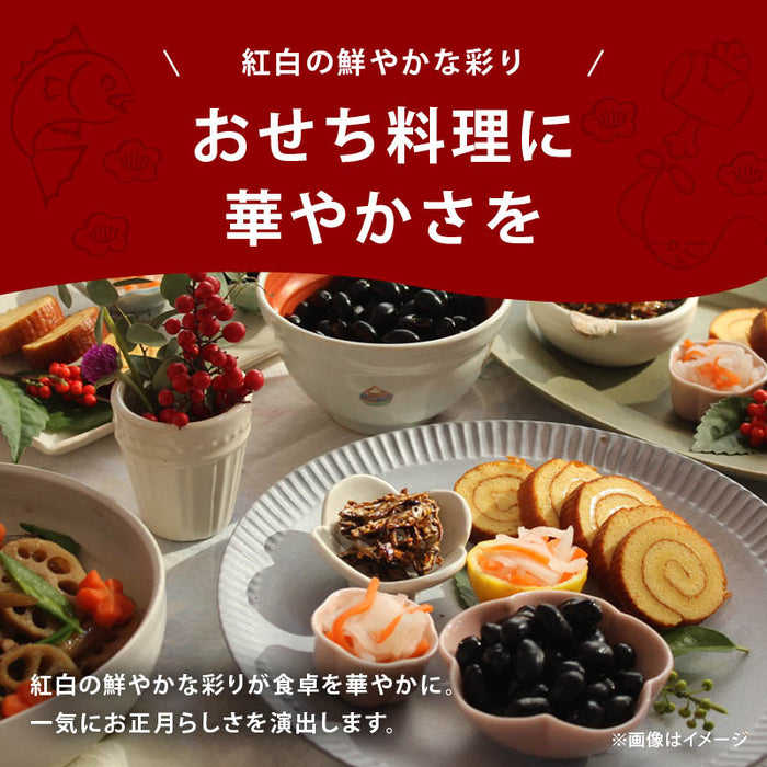 年内発送 さっぱりとした紅白なます 甘口 刻み 九州産 大根・人参使用 おせち 国産 常温保存可 上沖産業 紅白 細切り 水引き 酢の物 だいこん酢漬け お節料理 お正月 メール便 送料無料 MAEDAYA