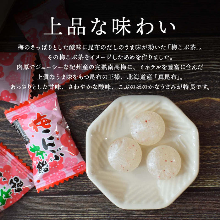 Maeda Family Domestic Ume Kombu Tea Candy, Lightly Sweet, Individually Wrapped, Made with Kishu Nanko Ume and Hokkaido Makombu, Citric Acid, Alginic Acid, Minerals, Salt Replenishment, Heatstroke, Sports