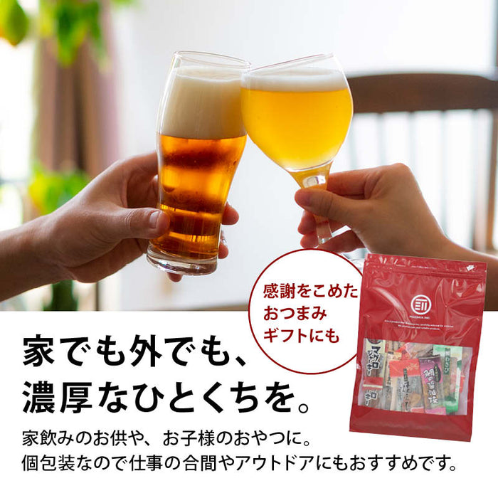前田家 海のおつまみ 5種 アソート 個包装 20個/40個 鯛わさび 焼きえび マグロジャーキー 鯛の醤油焼き あなごの黒胡椒まぶし 海老 穴子 鮪 おつまみ 珍味 魚 つまみ ギフト 詰め合わせ 送料無料 MAEDAYA