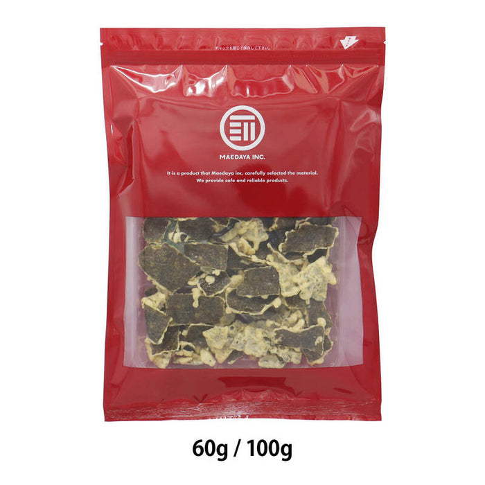 前田家 のり天 わさび醤油風味 60g/100g ひとくちサイズ サクサク食感 わさび わさび味 のり 海苔 海苔天 おやつ おつまみ スナック ビール チャック付き メール便 1000円ポッキリ 送料無料 MAEDAYA