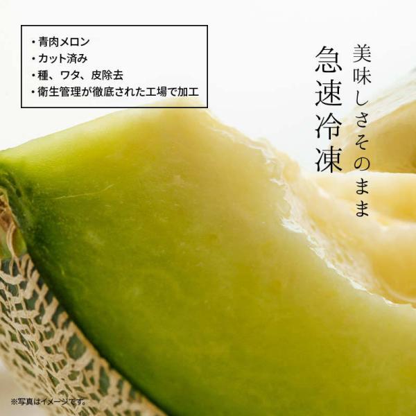 国産 鹿児島県産 アールスメロン 種 ワタ 皮なし 冷凍 1kg(1000g) x 1袋 カット スライス マスクメロン めろん 無添加 徳用 業務用