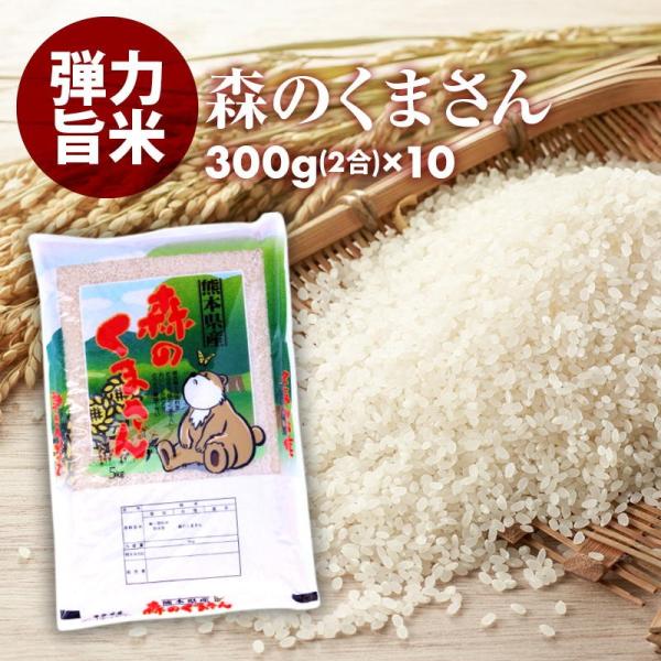 無洗米 プロが選ぶ厳選一等 米 食味ランク 特A 森のくまさん 2合 10パック 精米 熊本県産