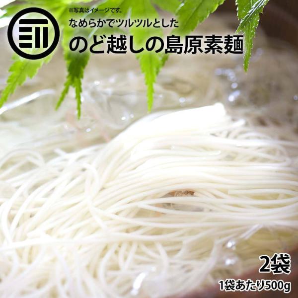 島原そうめん 2袋（50g×20束入） 長崎 名産 国内製造 小麦 佐賀 特産 煮麺 温麺 地獄煮 チャンプル お徳用 家庭用 業務用