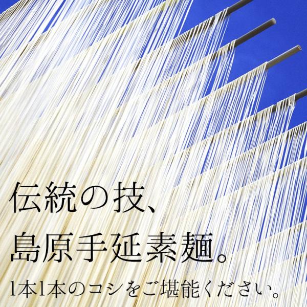 無添加 伝統 島原手延そうめん 1kg（50g×20束）素麺 強力粉 天然塩 使用 にゅうめん チャンプル にも ポイント消化 [Richi Life]